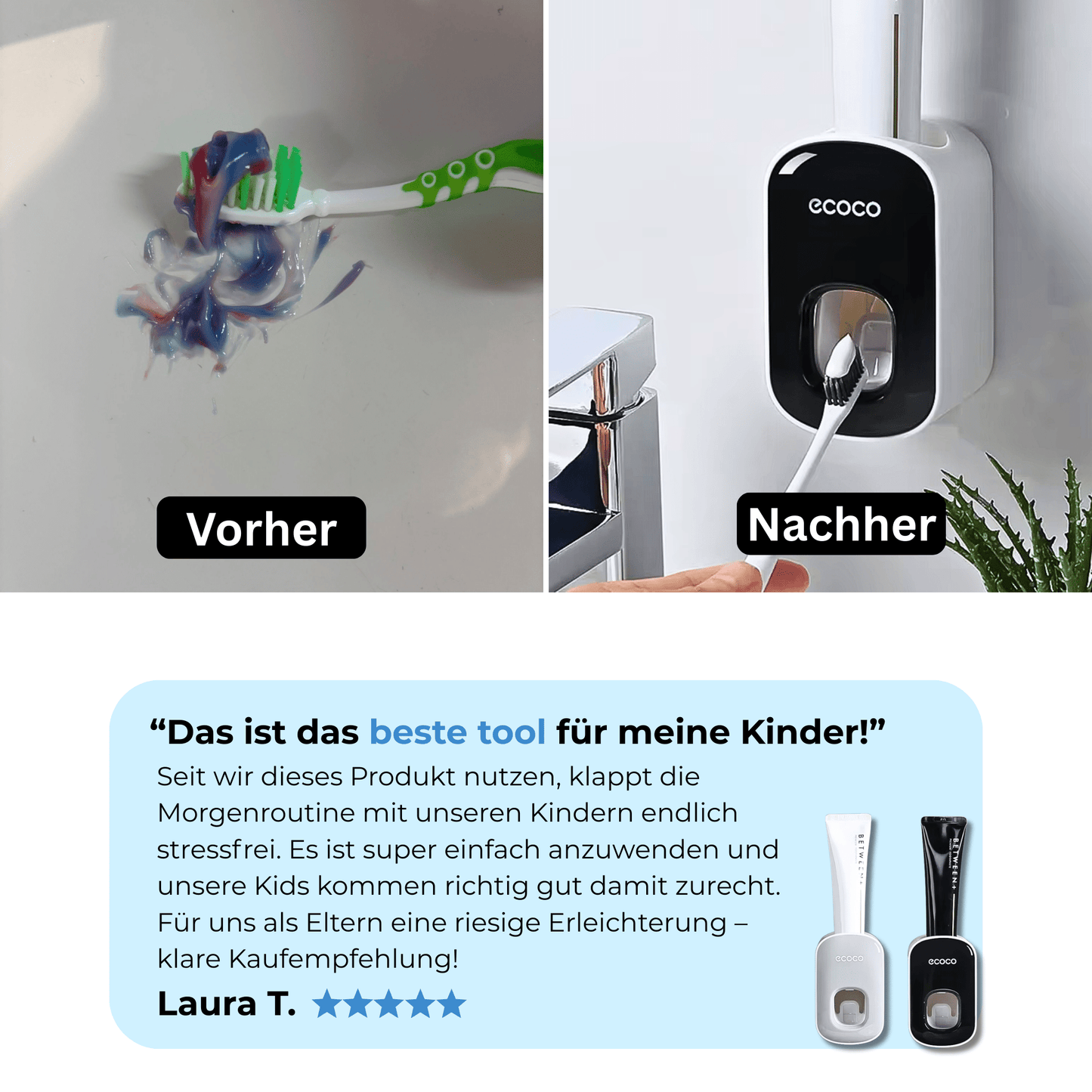 PureDose - Automatischer Zahnpastaspender - Zondae