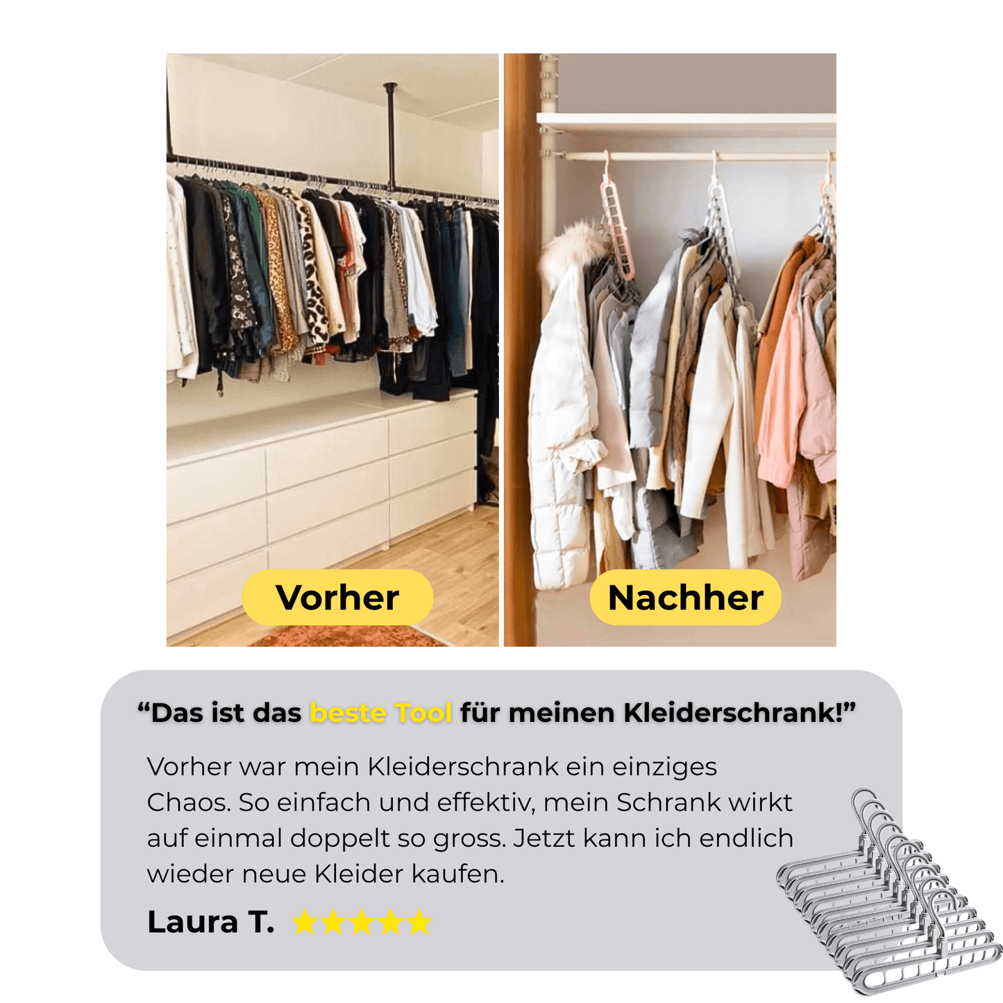 SmartHanger - platzsparender Hängebügel - Zondae