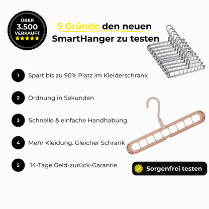 SmartHanger - platzsparender Hängebügel - Zondae