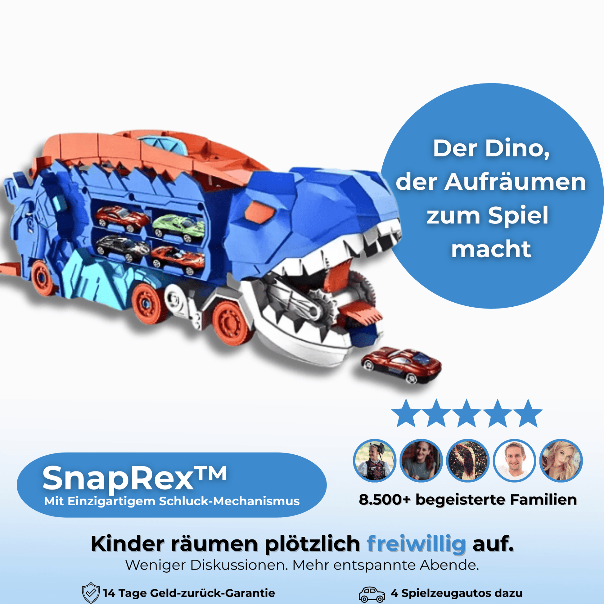 SnapRex - Der Dino, der Aufräumen zum Spiel macht - Zondae